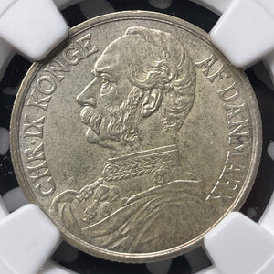 1905 Danish West Indies 20 Cents NGC MS62 Lot#G8933 Silver! Nice UNC!