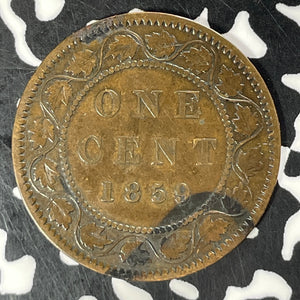 1859/8 Canada Large Cent Lot#T4820 Wide '9'