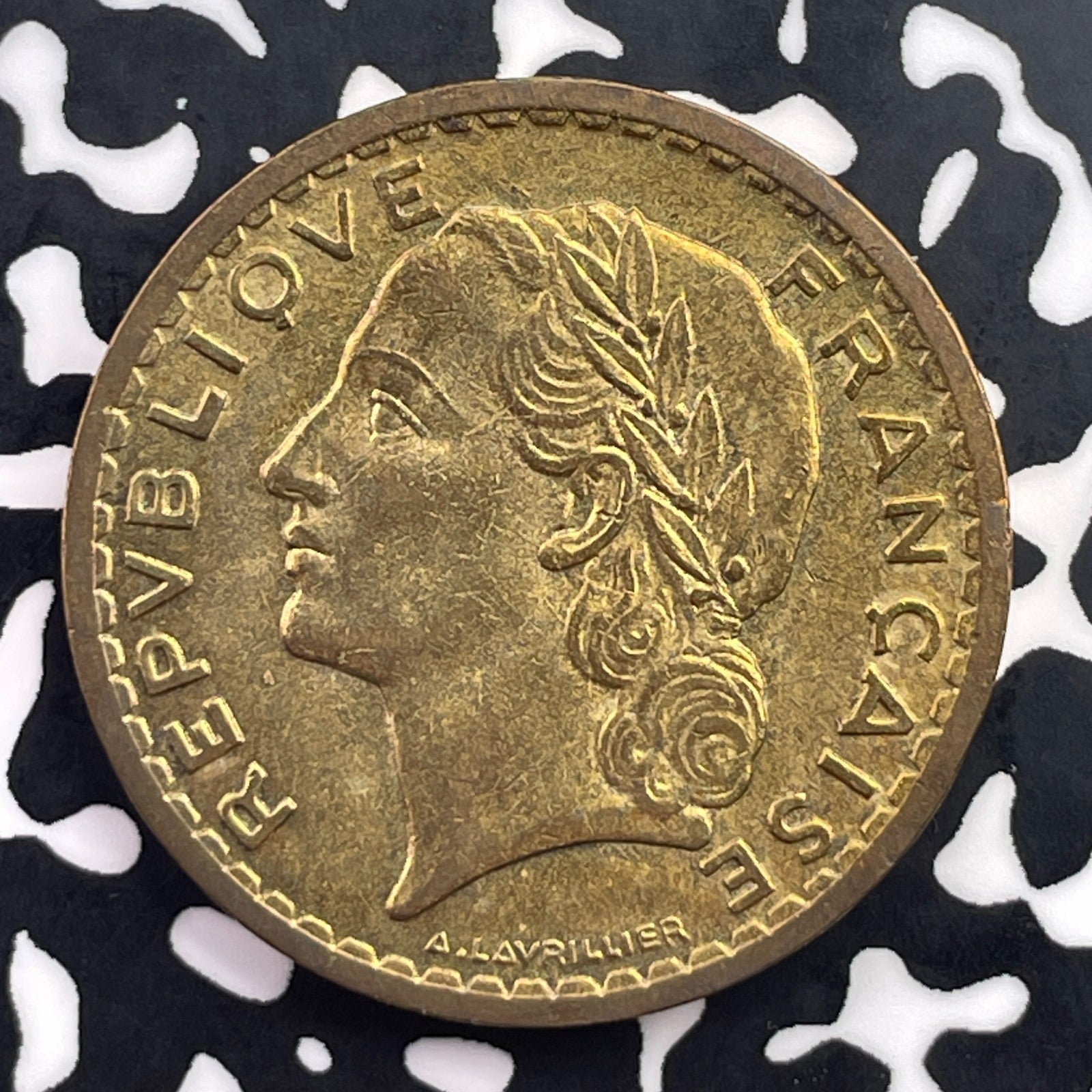 1945 France 5 Francs Lot#C5626 High Grade! Beautiful! KM#888a.2