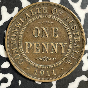 1911 Australia 1 Penny Lot#E7431