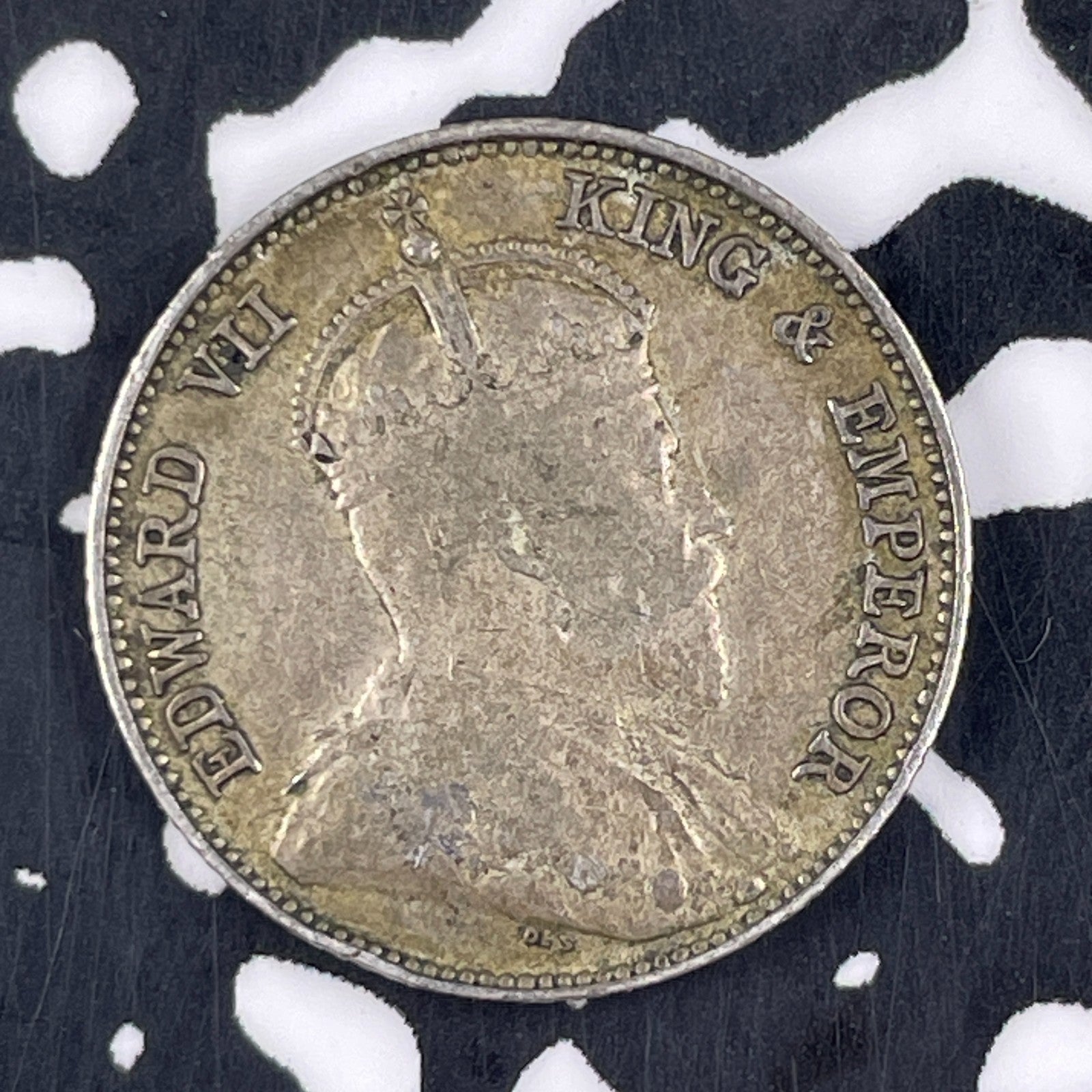 1902 Straits Settlements 10 Cents Lot#F4613 Silver!