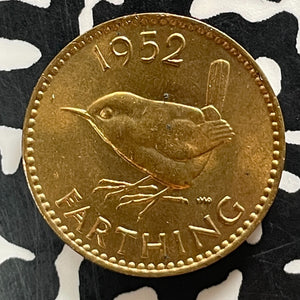 1952 Great Britain Farthing Lot#T4263 High Grade! Beautiful!