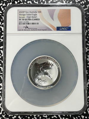 2020-P Australia Wedge Tailed Eagle $8 Dollars NGC PR70 Lot#B2328 Silver!