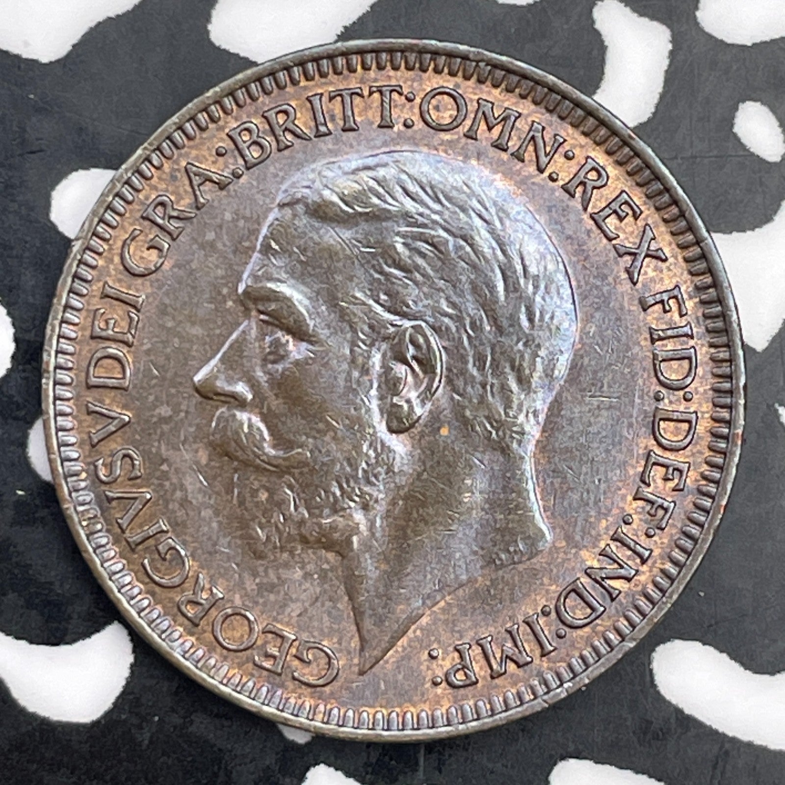1933 Great Britain 1 Farthing Lot#F3397 High Grade! Beautiful!