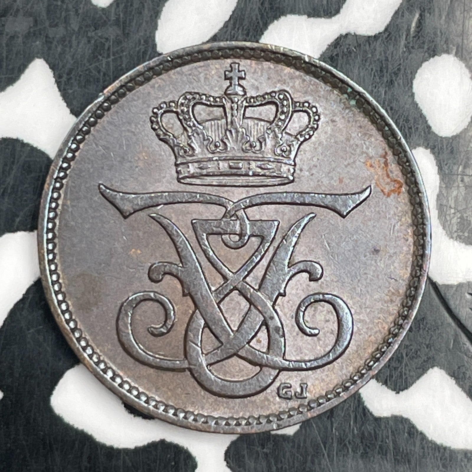 1907 Denmark 1 Ore Lot#F9152 High Grade! Beautiful!