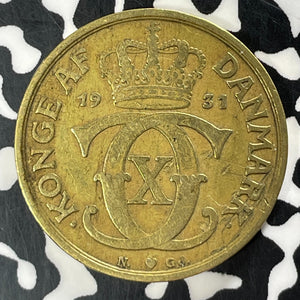 1931 Denmark 1 Krone Lot#T4181