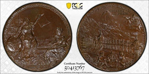 1908 Brazil National Exhibition/Opening Of The Ports Medal PCGS MS63 Lot#GV9068