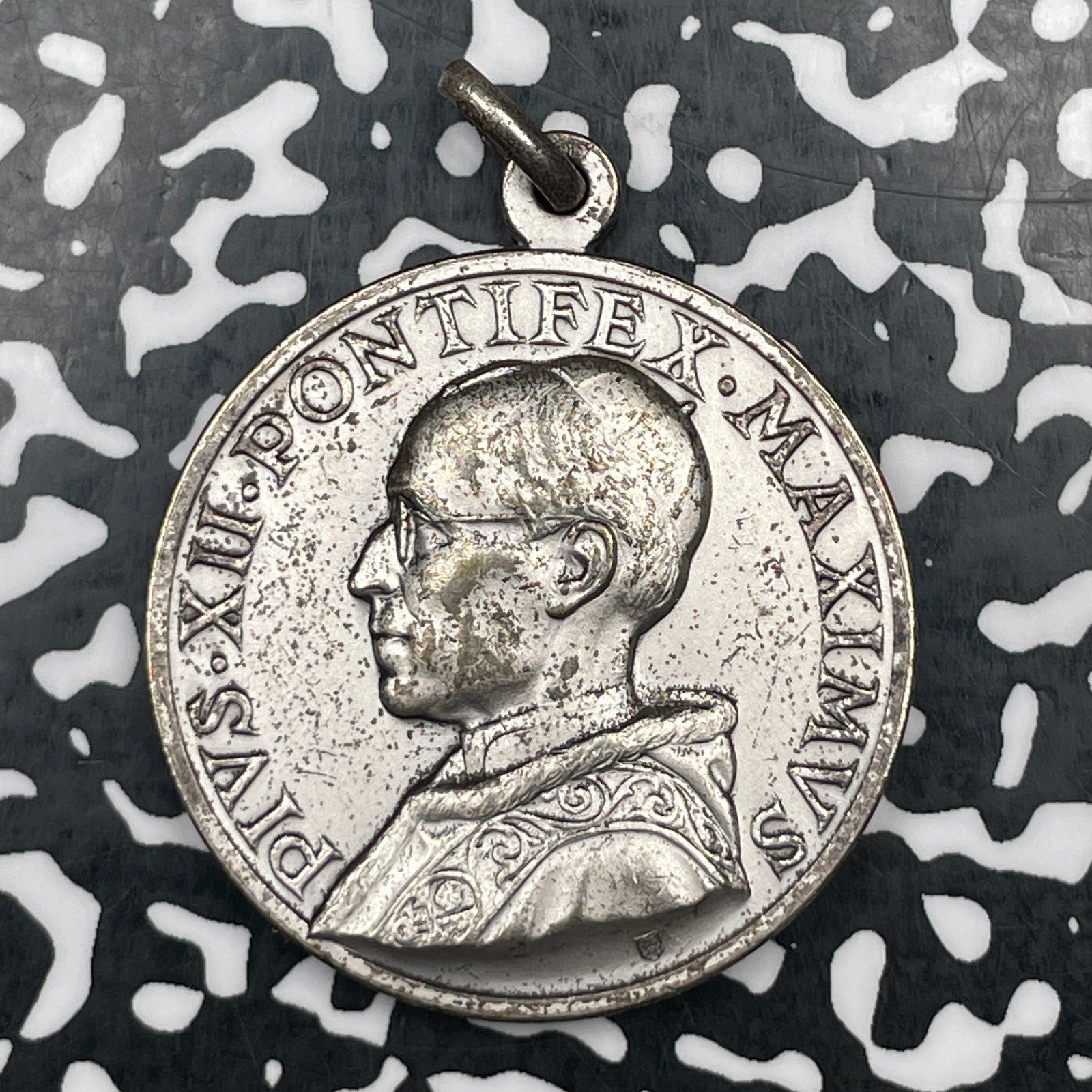 Undated Vatican City Pope Pius XII/Mary Medal Lot#N1045 36mm