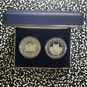 2018 G.B. Royal Wedding 2x Coin Silver Proof Set Lot#B2497 With Case & C.O.A.