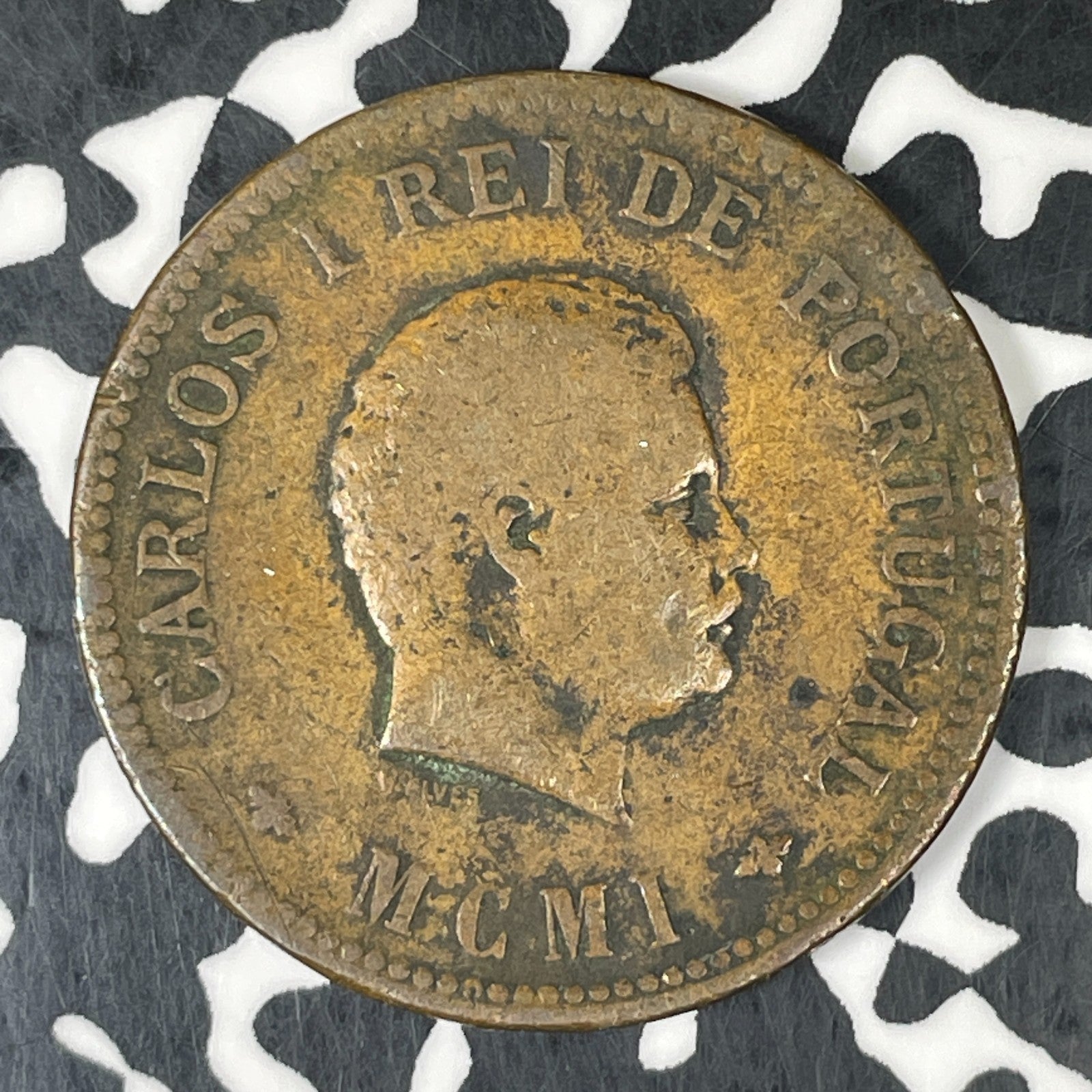 1901 Portuguese India 1/2 Tanga Half Tanga Lot#C8582