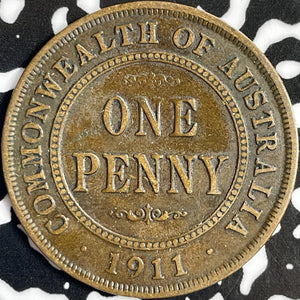 1911 Australia 1 Penny Lot#D8640