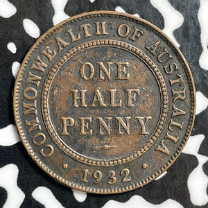 1932 Australia 1/2 Penny Half Penny Lot#E5767