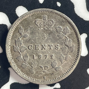 1872-H Canada 5 Cents Lot#T7888 Silver! Nice!