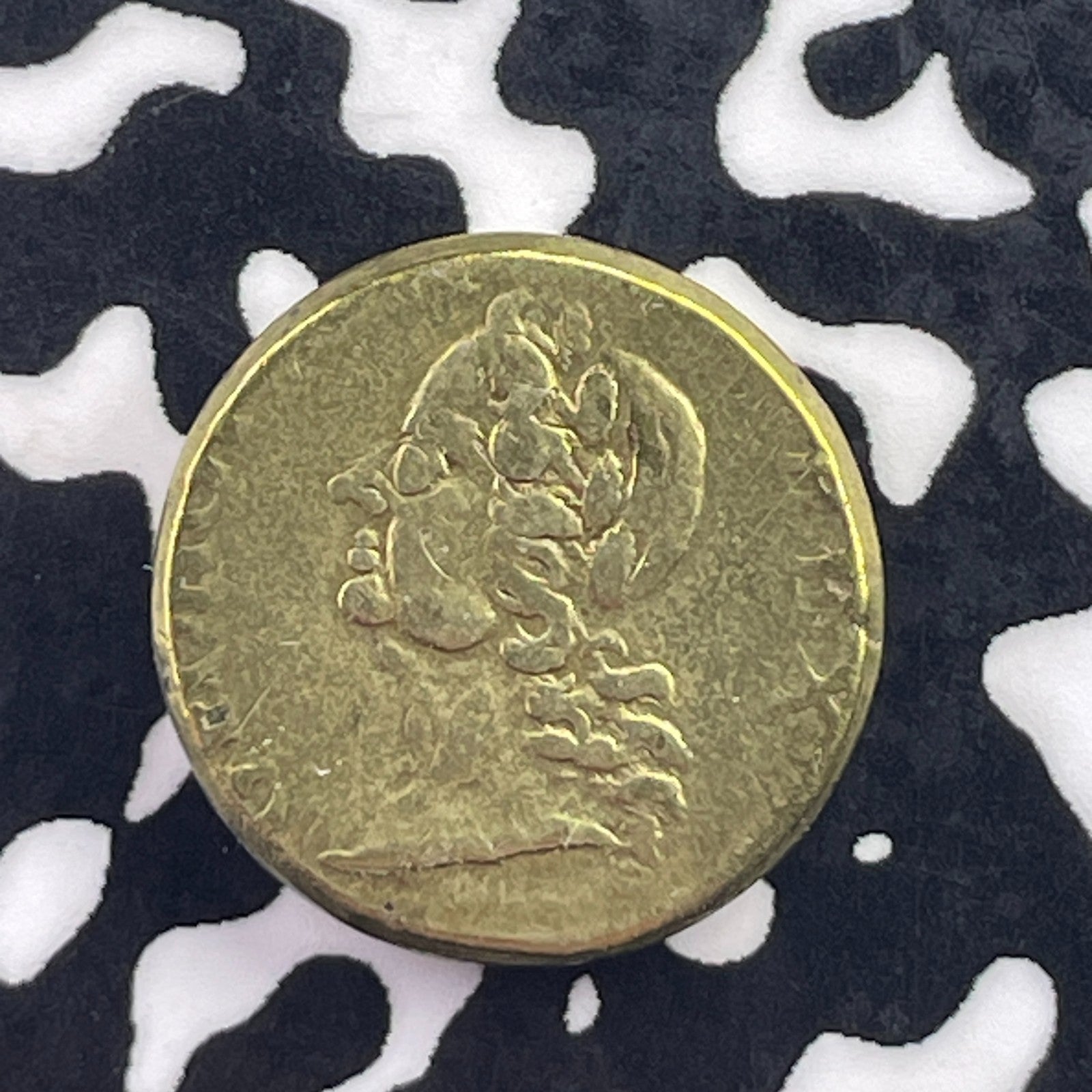 Undated Great Britain George II 1/2 Guinea Coin Weight Lot#C6824