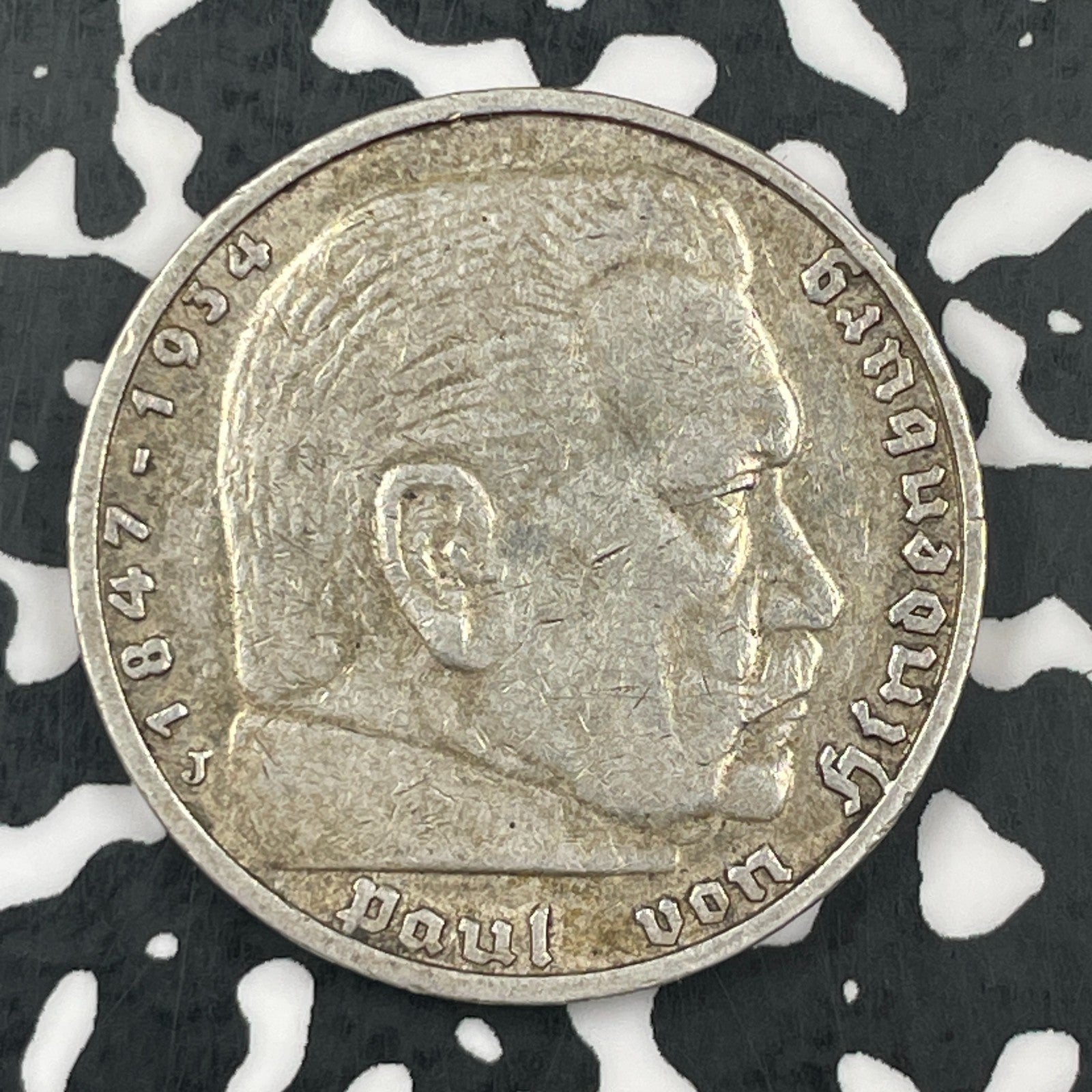 1935-J Germany 5 Mark Lot#F6917 Silver!
