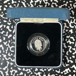 1988 Great Britain £1 Pound Lot#B2531 Silver! Proof! W/ Box & COA