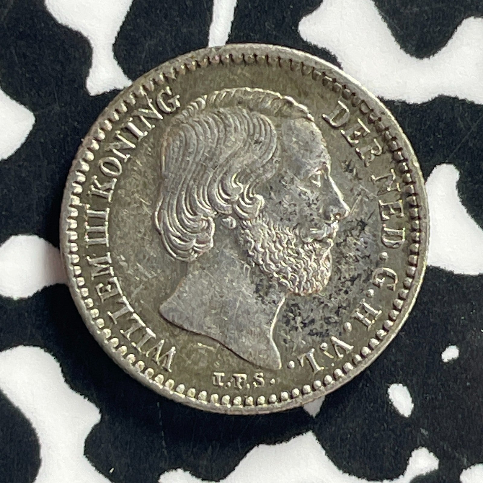 1887 Netherlands 10 Cents Lot#JM0060 Silver! High Grade! Beautiful!