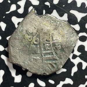 1732 Mexico  Vliegenthart Shipwreck 8 Reales Cob Lot#JM9536 Silver! Sea Salvaged