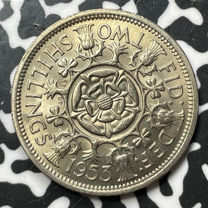 1953 G.B. 1 Florin (4 Available) High Grade! Beautiful! (1 Coin Only)