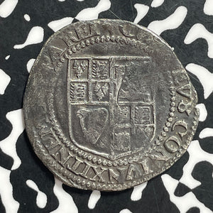 1613 Great Britain James I 1 Shilling Lot#JM9560 Silver! Scratches. S-2656