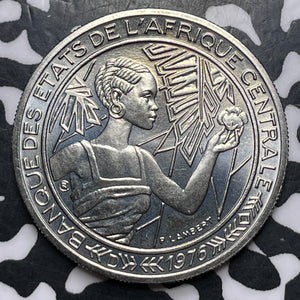 1976 Central African States Essai 100 Francs Lot#MK220 High Grade! Beautiful!