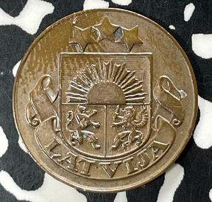 1928 Latvia 1 Santims Lot#T4301