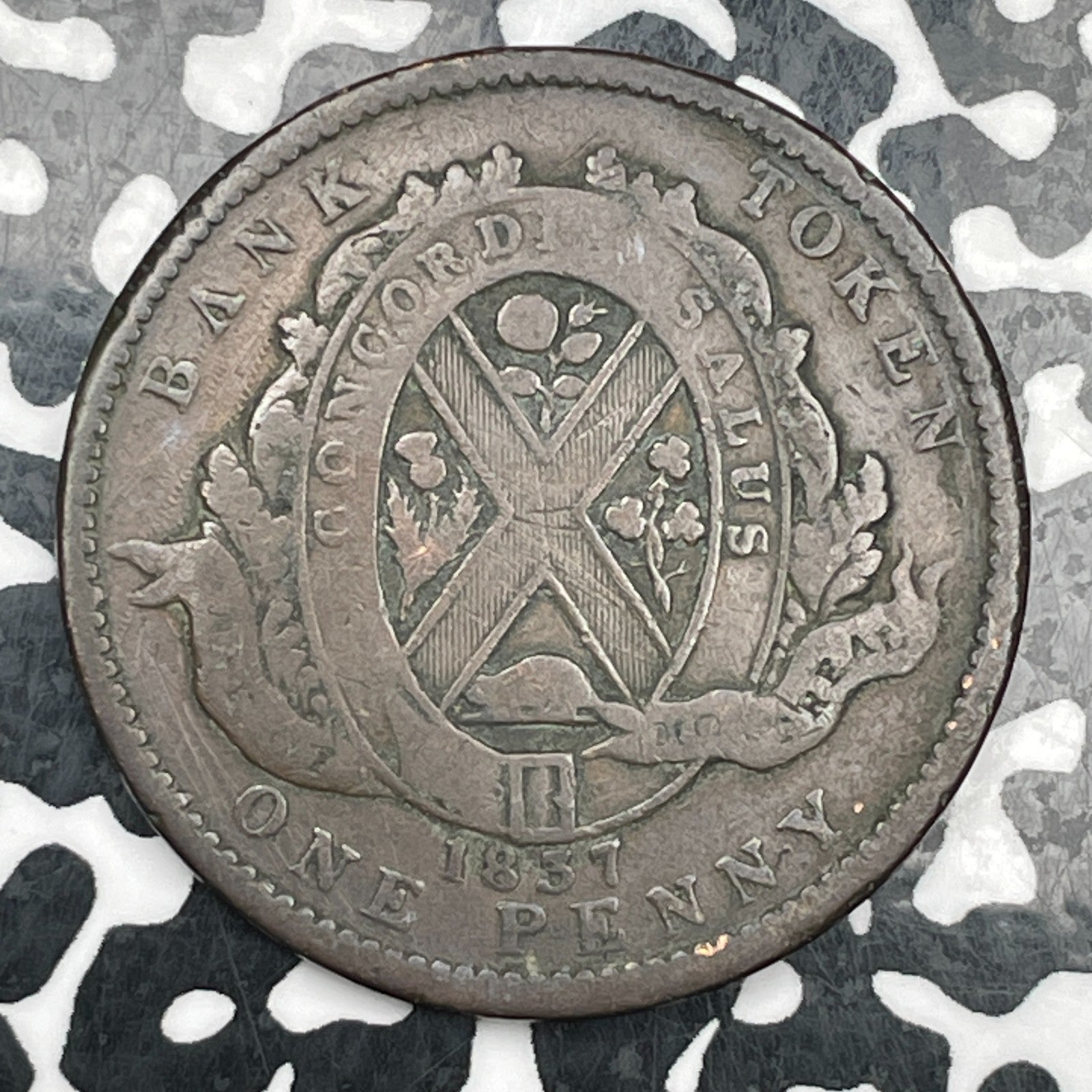 1837 Lower Canada 1 Penny Token Lot#N2567