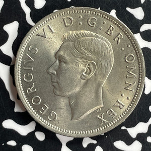 1948 Great Britain 1/2 Crown Half Crown Lot#T6803 High Grade! Beautiful!