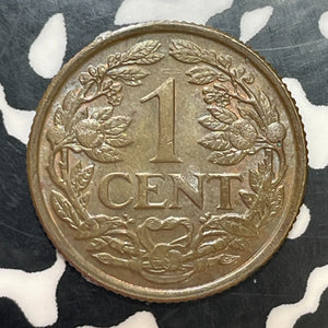 1947 Curacao 1 Cent Lot#T2493 High Grade! Beautiful!
