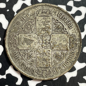 1859 Great Britain Gothic Florin Lot#T1334 Silver!