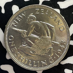 1948 New Zealand 1 Shilling Lot#T3047 High Grade! Beautiful!