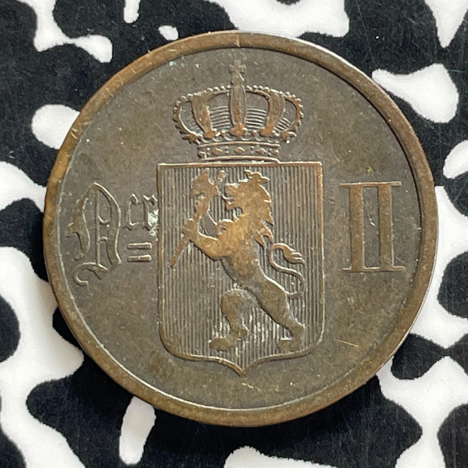 1889 Norway 2 Ore Lot#C2552