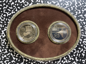 1999 Canada/Norway Viking Voyages 2x Coin Proof Set Lot#B2806 Silver!