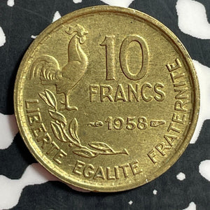 1958 France 10 Francs Lot#E7627 High Grade! Beautiful!