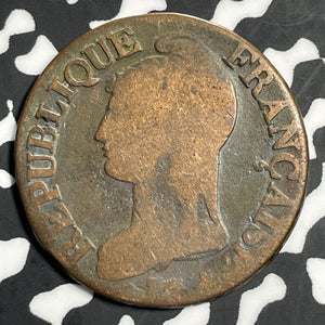 LAN 6 (1797-A) France 5 Centimes Lot#E6646