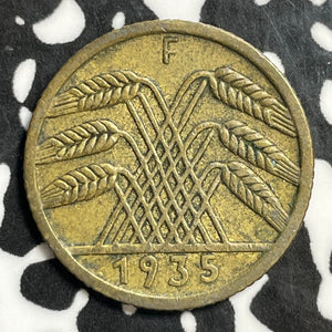 1935-F Germany 5 Pfennig Lot#E5803