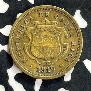 1919 Costa Rica 10 Centavos Lot#T9642