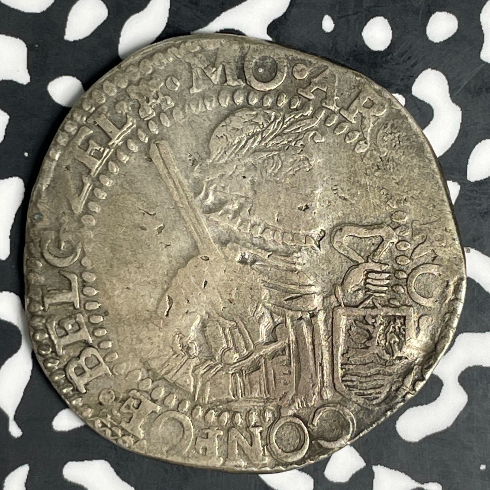 1622 Netherlands Zeeland 1/2 Rijksdaaler Lot#JM0803 Silver! Very Scarce! KM#25