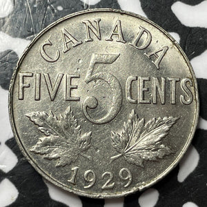 1929 Canada 5 Cents Lot#D7045 Nice!