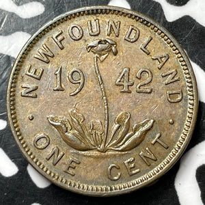 1942 Newfoundland Small Cent Lot#D7753 Nice!