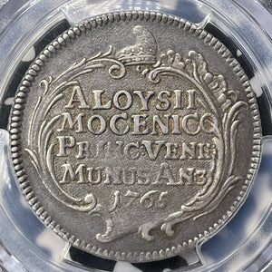 1765-MS Italy Venice 1 Osella PCGS Tooled-XF Detail Lot#G9408 Silver! V. Scarce!