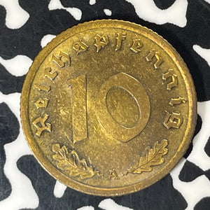 1939-A Germany 10 Pfennig Lot#T5788 High Grade! Beautiful!