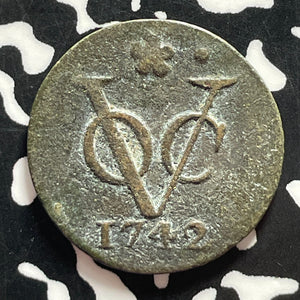 1742 Netherlands East Indies Holland 1 Duit Lot#T4349