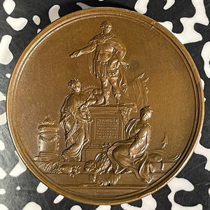 1746 France Louis XV Statue Medal Lot#JM9214 42mm