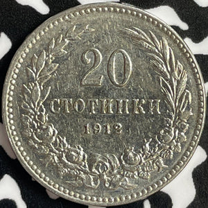 1912 Bulgaria 20 Stotinki Lot#D9713 Nice!