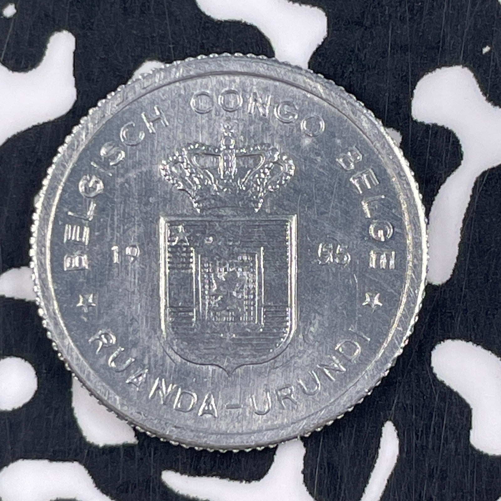 1935 Belgian Congo 50 Centimes Lot#F4467 High Grade! Beautiful!