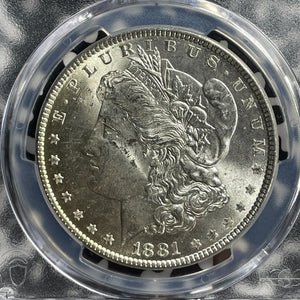 1881 U.S. $1 Morgan Dollar PCGS MS63 Lot#G545 Silver! Choice UNC!