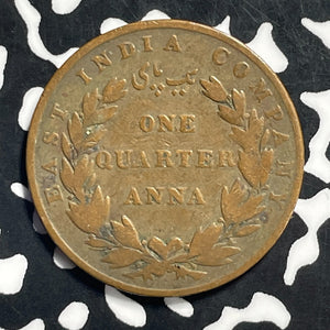 1835 India 1/4 Anna Lot#C0503