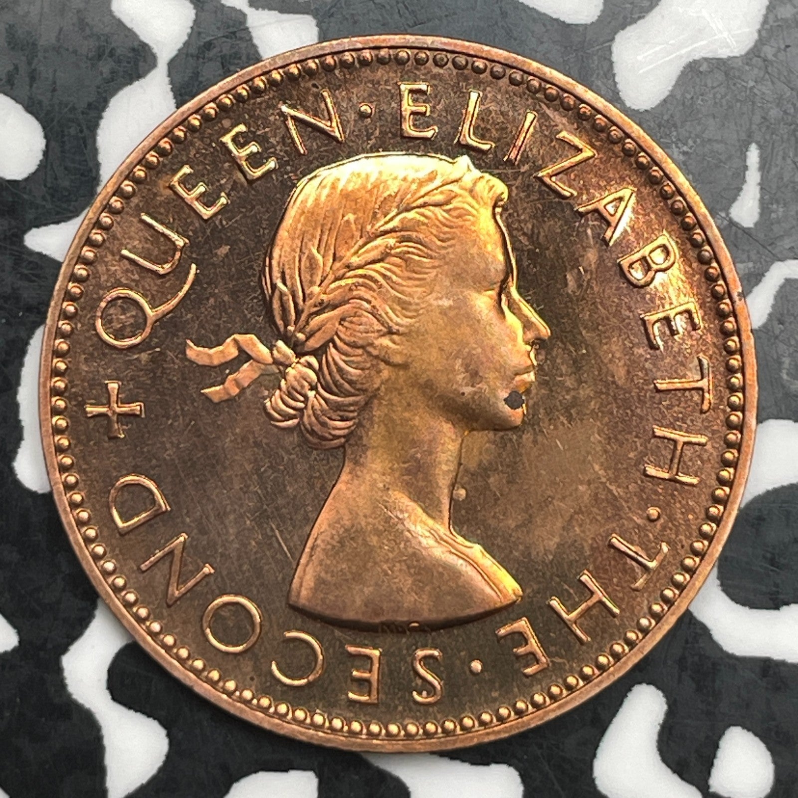 1953 New Zealand 1/2 Penny Half Penny Lot#F7266 Proof!
