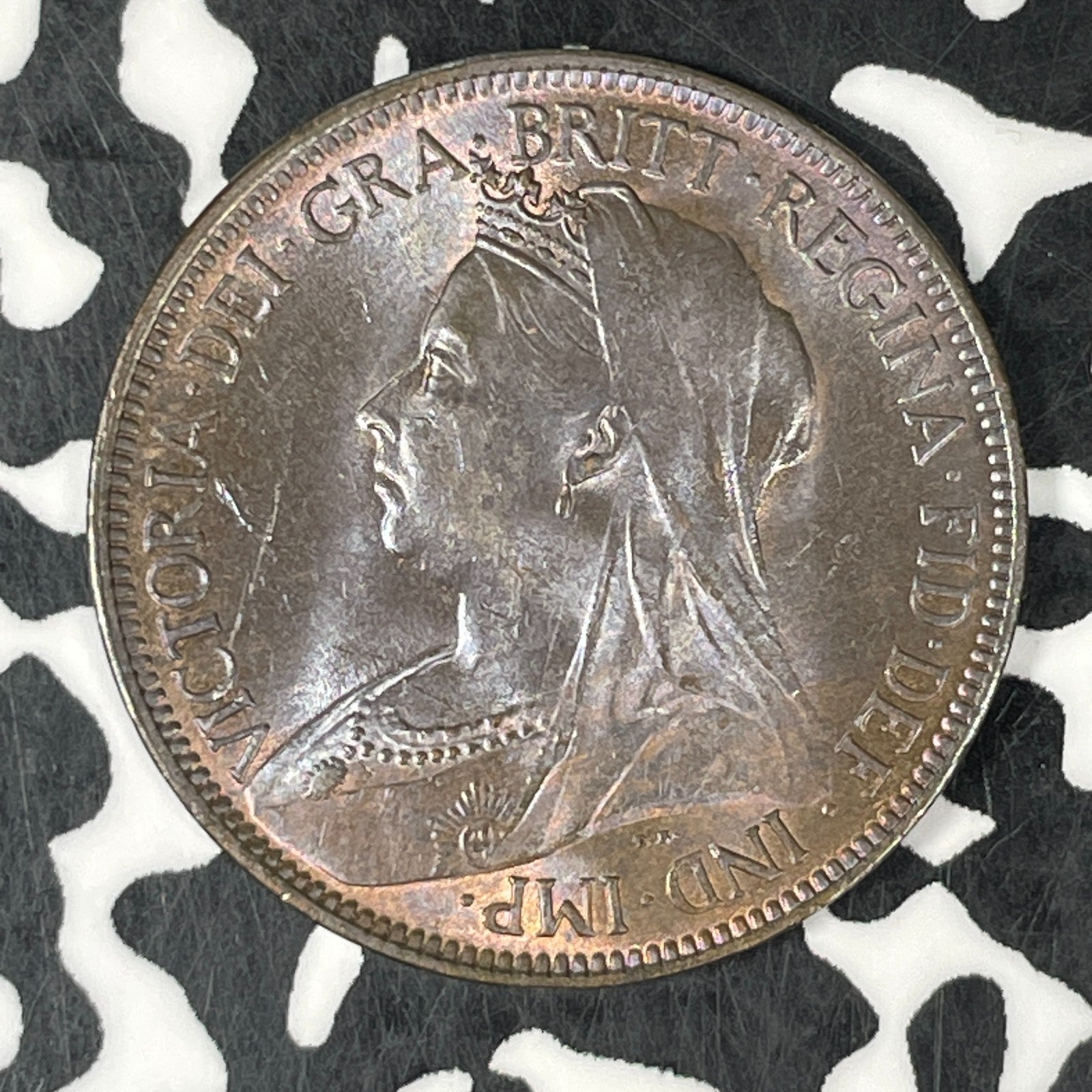 1900 Great Britain 1/2 Penny Half Penny Lot#C6681 High Grade! Beautiful!
